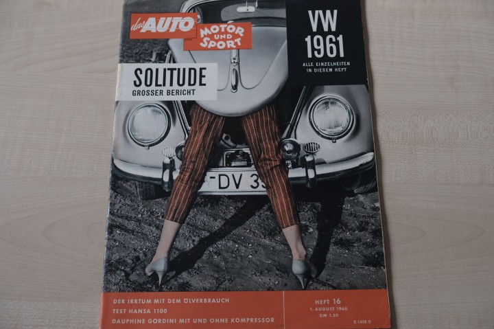 Deckblatt Auto Motor und Sport (16/1960)